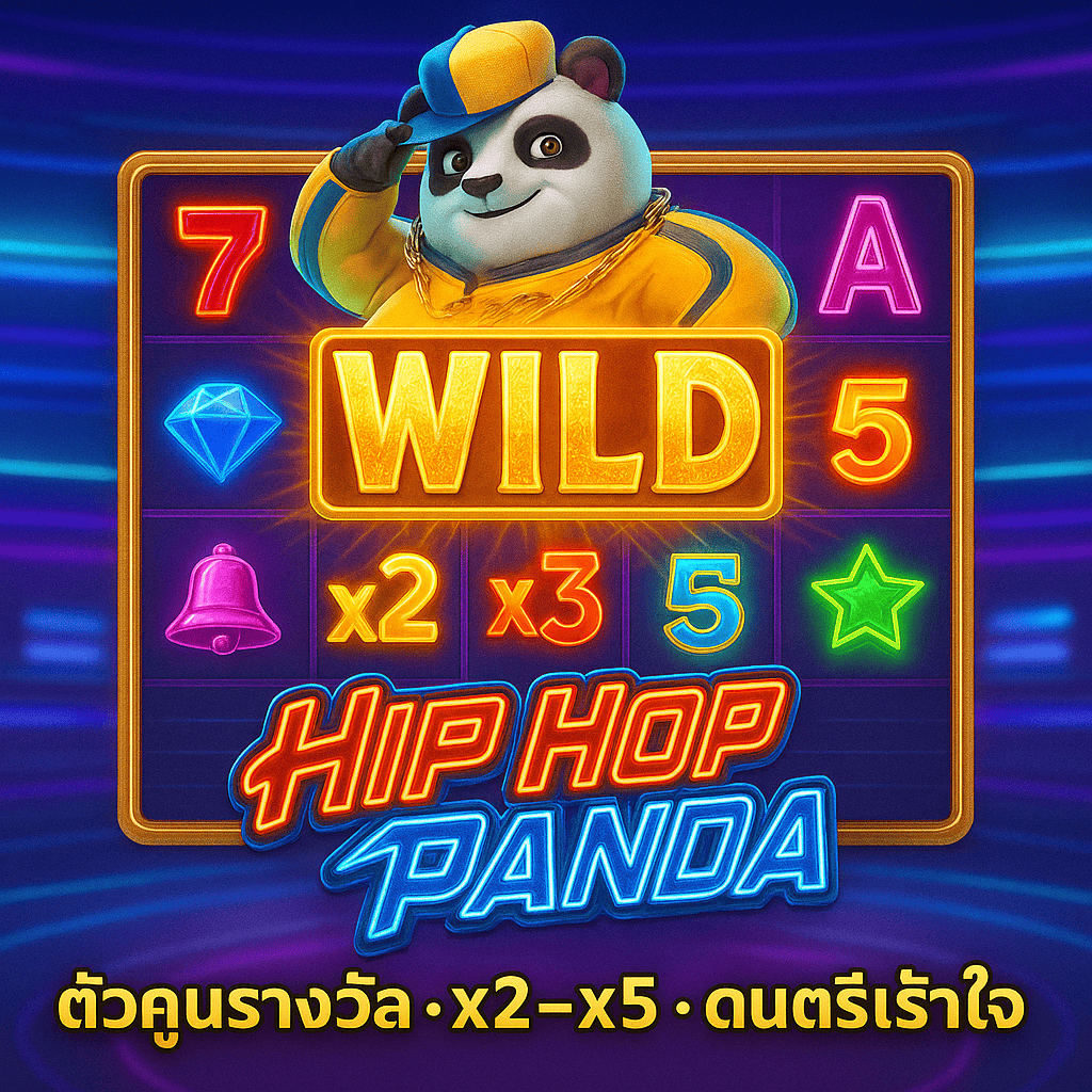 Hip Hop Panda Wild ตัวคูณ